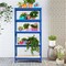 60” Navy Blue MDF Board Boltless Storage Adjustable Shelving Unit with Heavy Duty Metal Frame